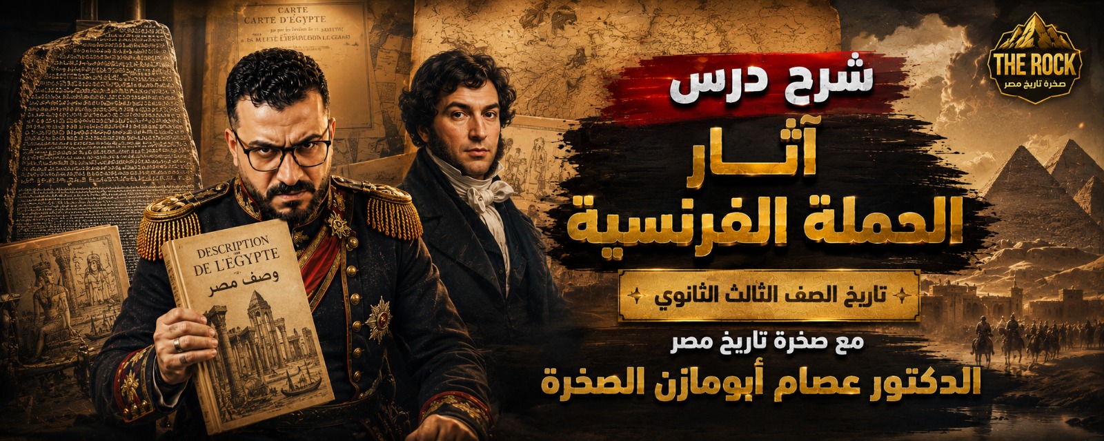 طلاب الصخرة 3ث الدرس 3 ( أثار الحملة الفرنسية)